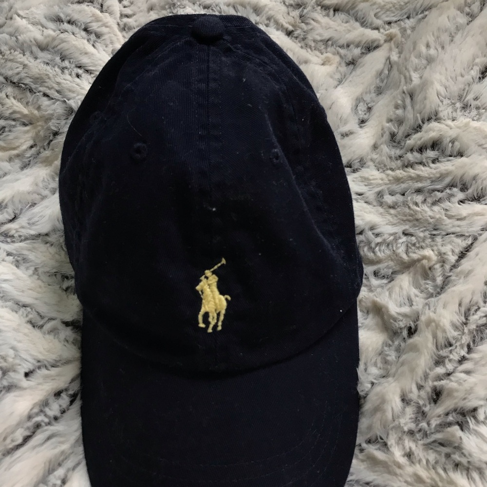 Polo Navy Blue and Yellow Hat